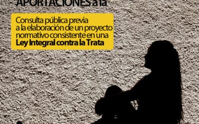 Aportaciones a la consulta pública previa a la elaboración de un proyecto normativo consistente en una  Ley Integral contra la Trata
